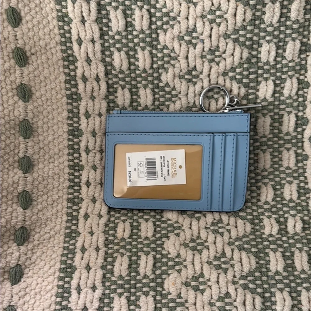 Michael Kors Glossy Blue Card Pouch